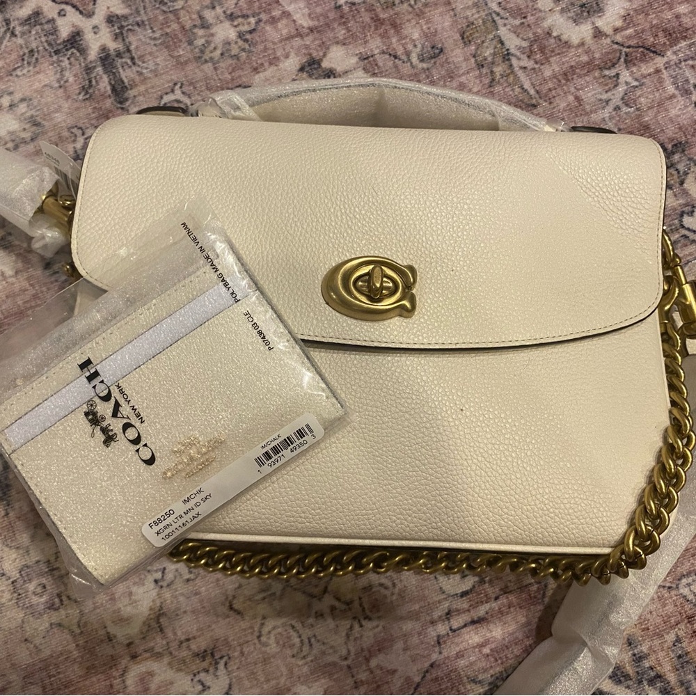 NWT Coach Cassie Chalk and Matching Wallet *M1957-68348*